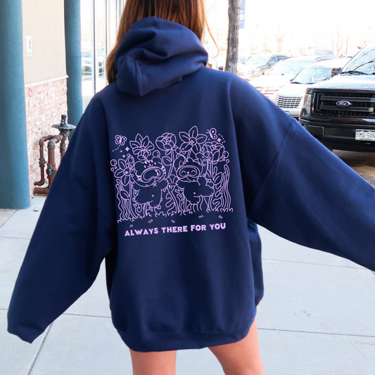 [Studio Sample] ALWAYS THERE FOR YOU Full-Zip Hoodie - Navy