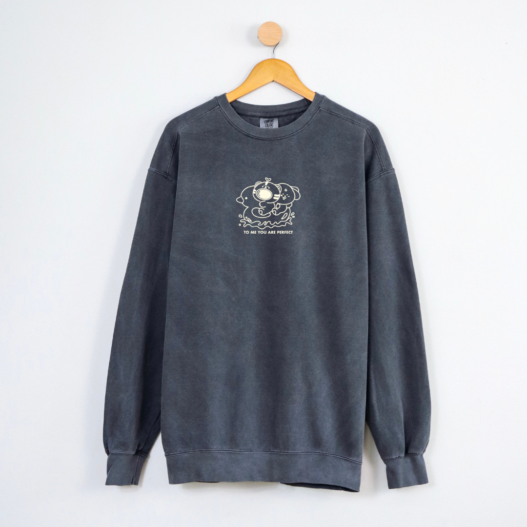 To Me, You Are Perfect Embroidered Crewneck