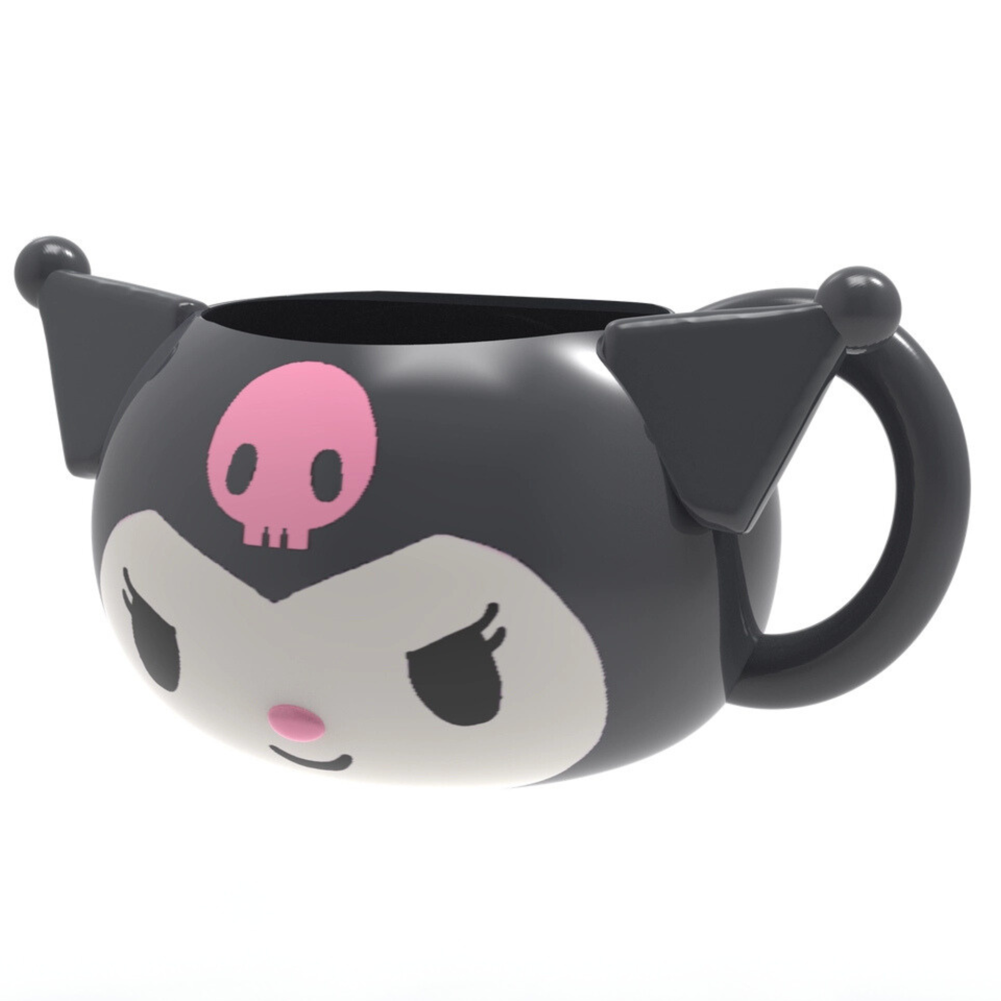 Kuromi 3D Sculpted Mug – Kawaii Gothic Cup for Dorm Coffee & Matcha (20 oz)