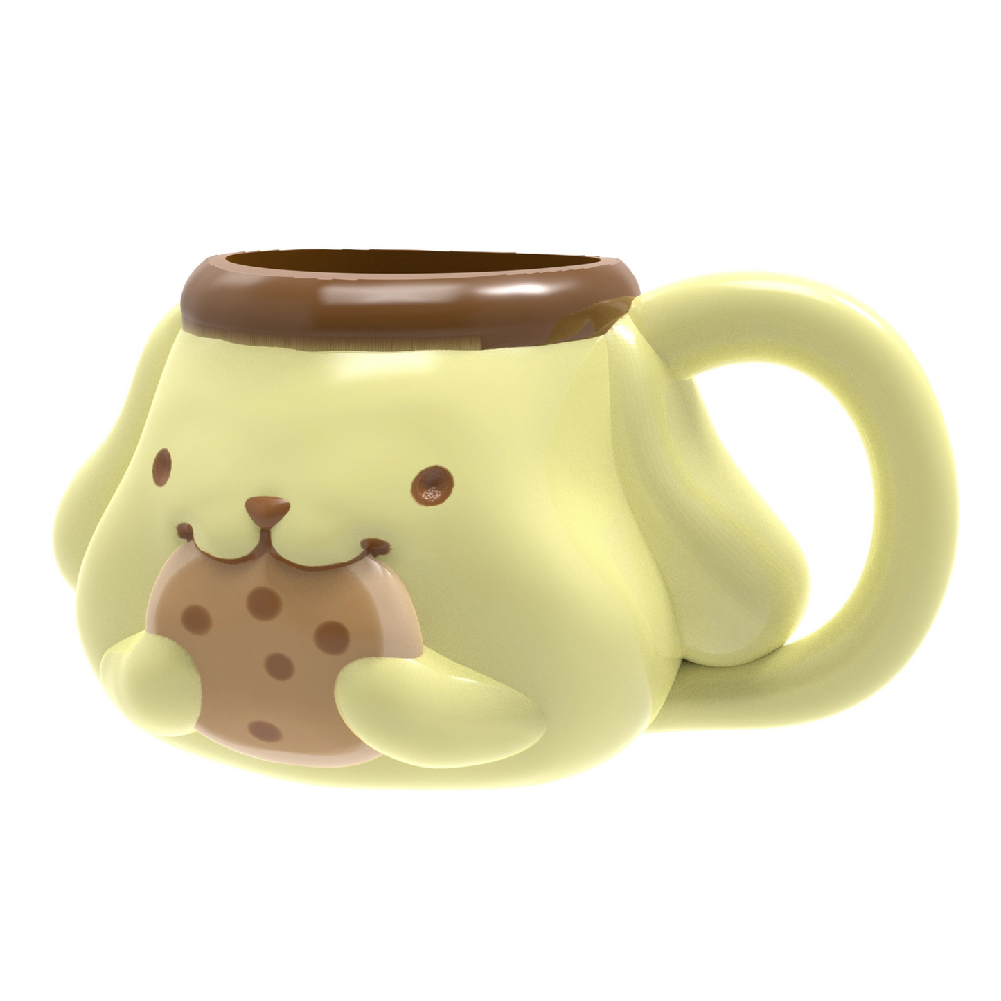 Sanrio Ceramic Sculpted Mug - Pompompurin with Cookie