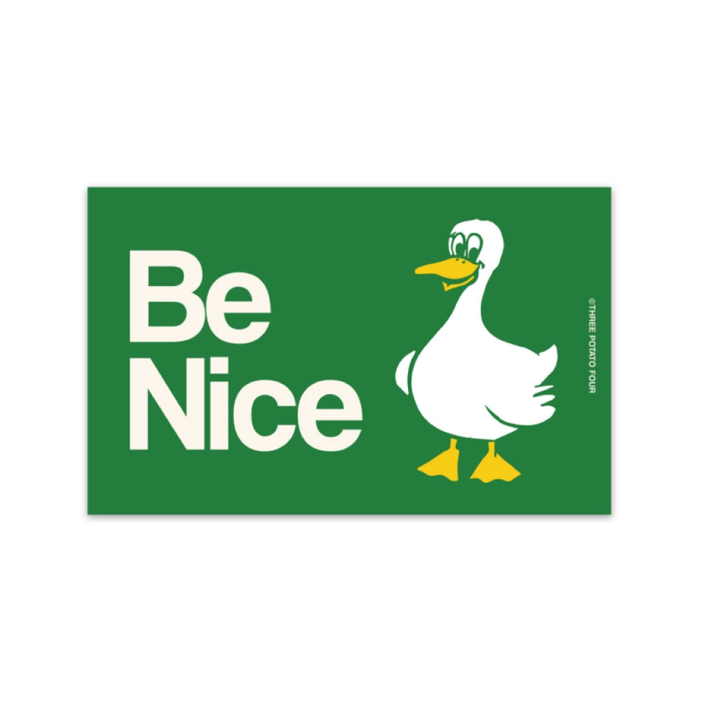 “Be Nice” Goose Magnet – Wholesome Vinyl Car Magnet for Drivers, Lockers & Fridges