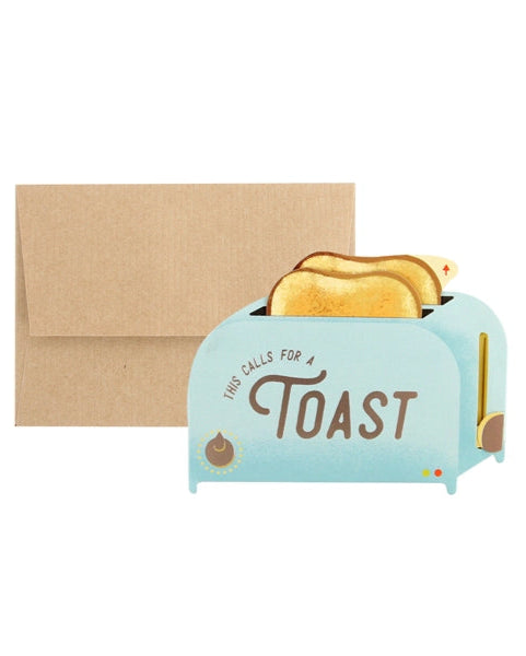 Pop-Up Toaster Greeting Card – Funny Interactive Celebration Card