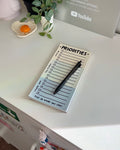 Magnetic to-do list notepad with gentle categories for soft productivity