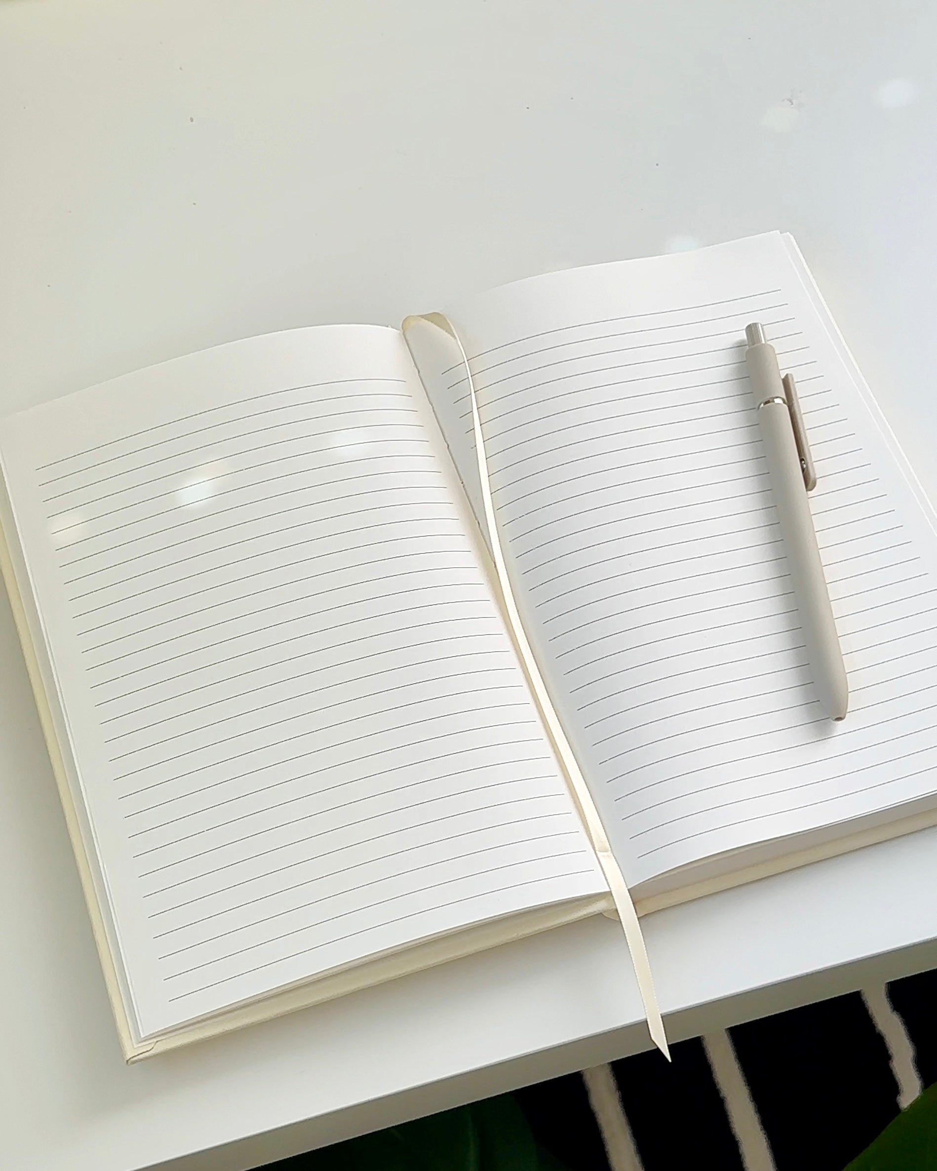 Strawberry Linen Journal – Aesthetic Hardcover Notebook for Back-to-School & Daily Writing