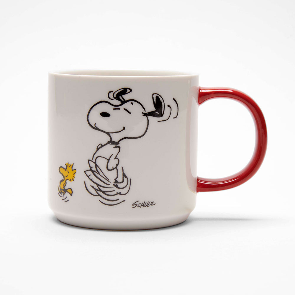 Snoopy “To Dance Is To Live” Mug – Peanuts® Red Handle Coffee Cup Collectible