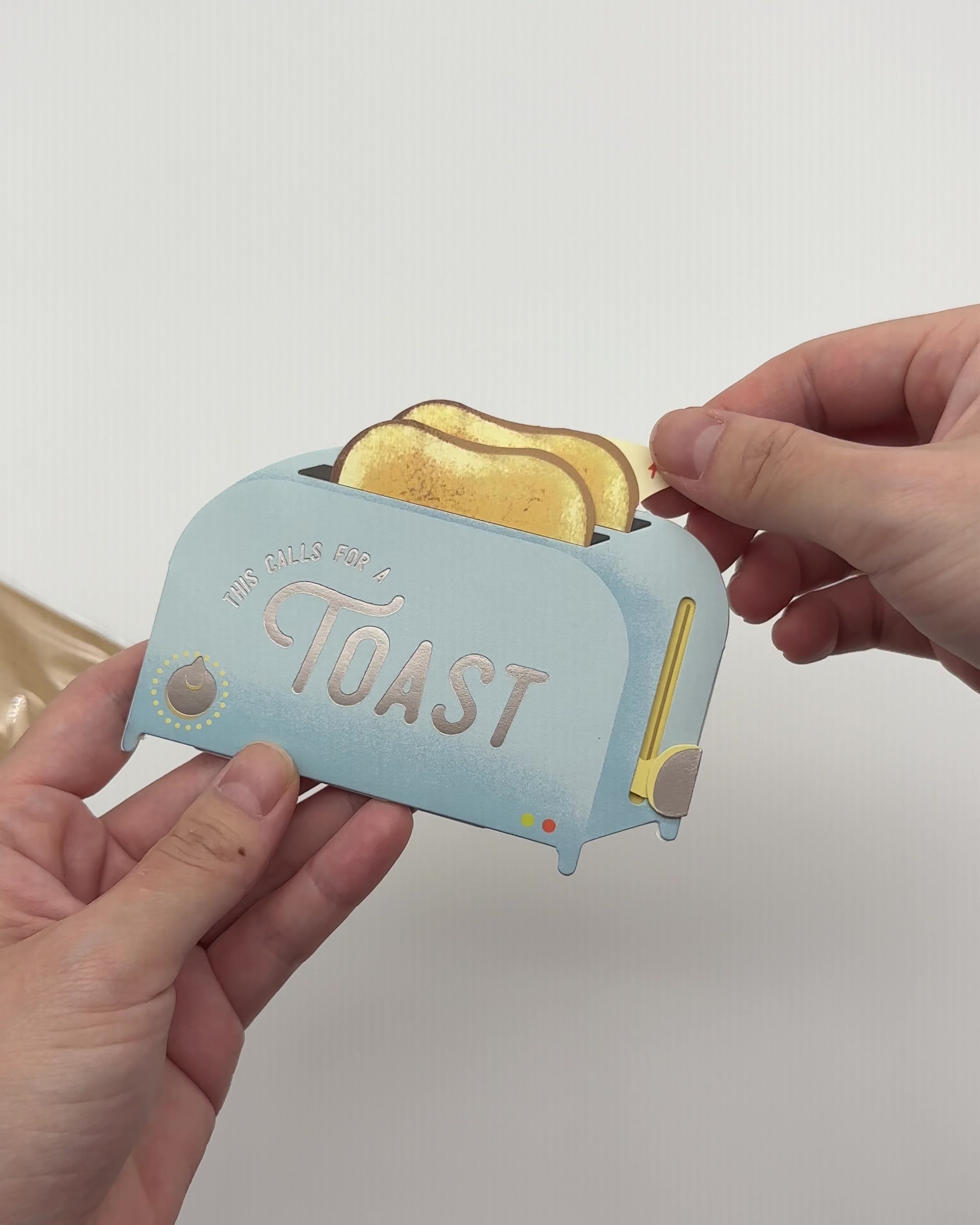 Pop-Up Toaster Greeting Card – Funny Interactive Celebration Card
