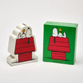 Snoopy doghouse money box with Peanuts green gift packaging

