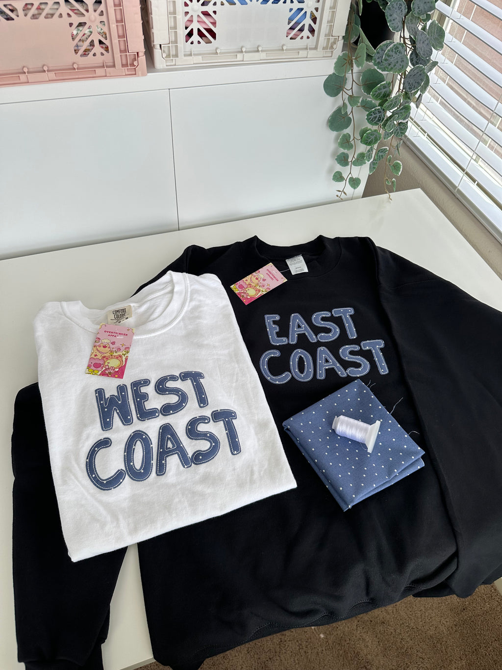 west coast and east coast graphic sweatshirts shown together oversized casual outfit options