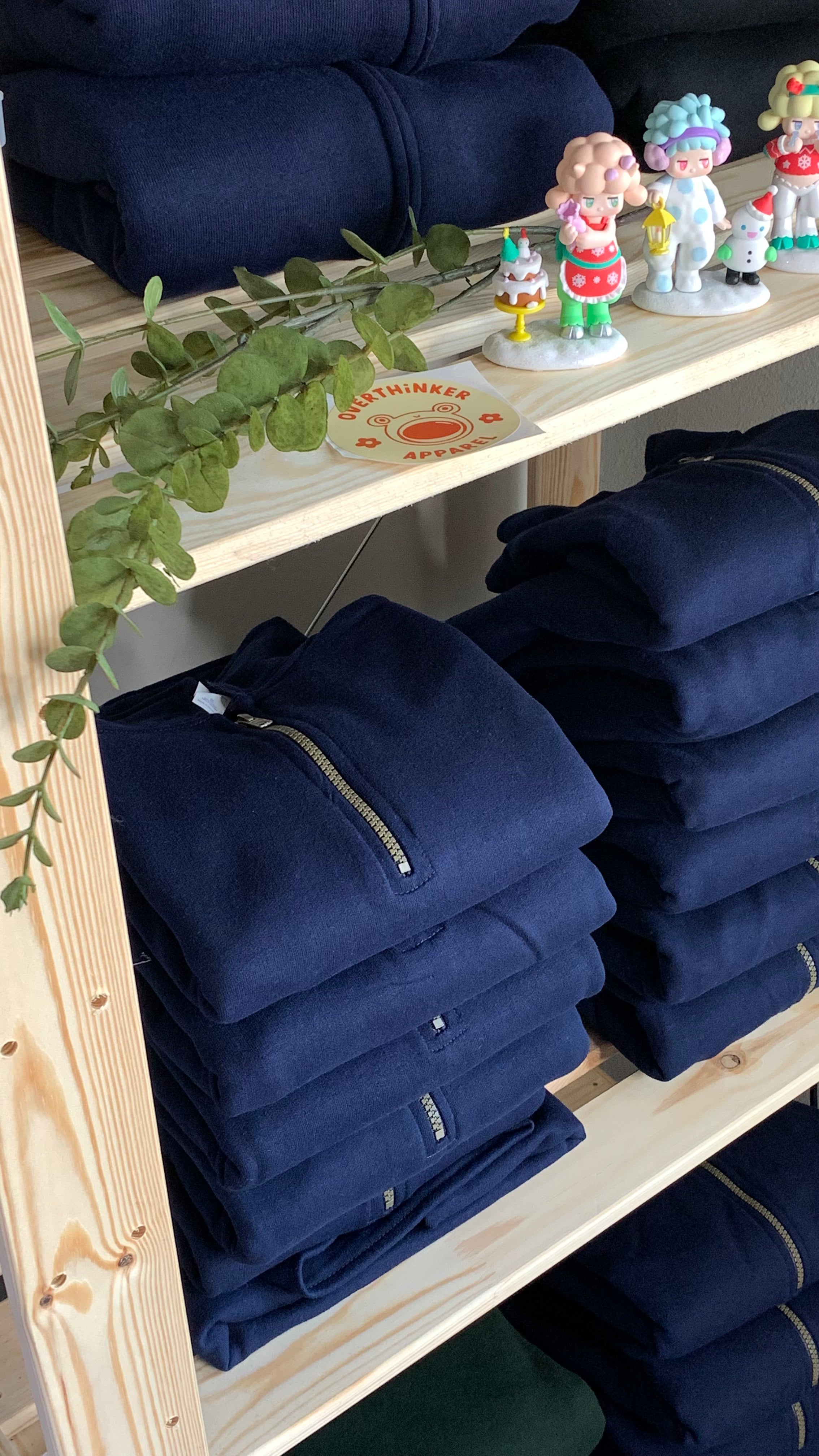 Always There for You Graphic Quarter-Zip – Navy