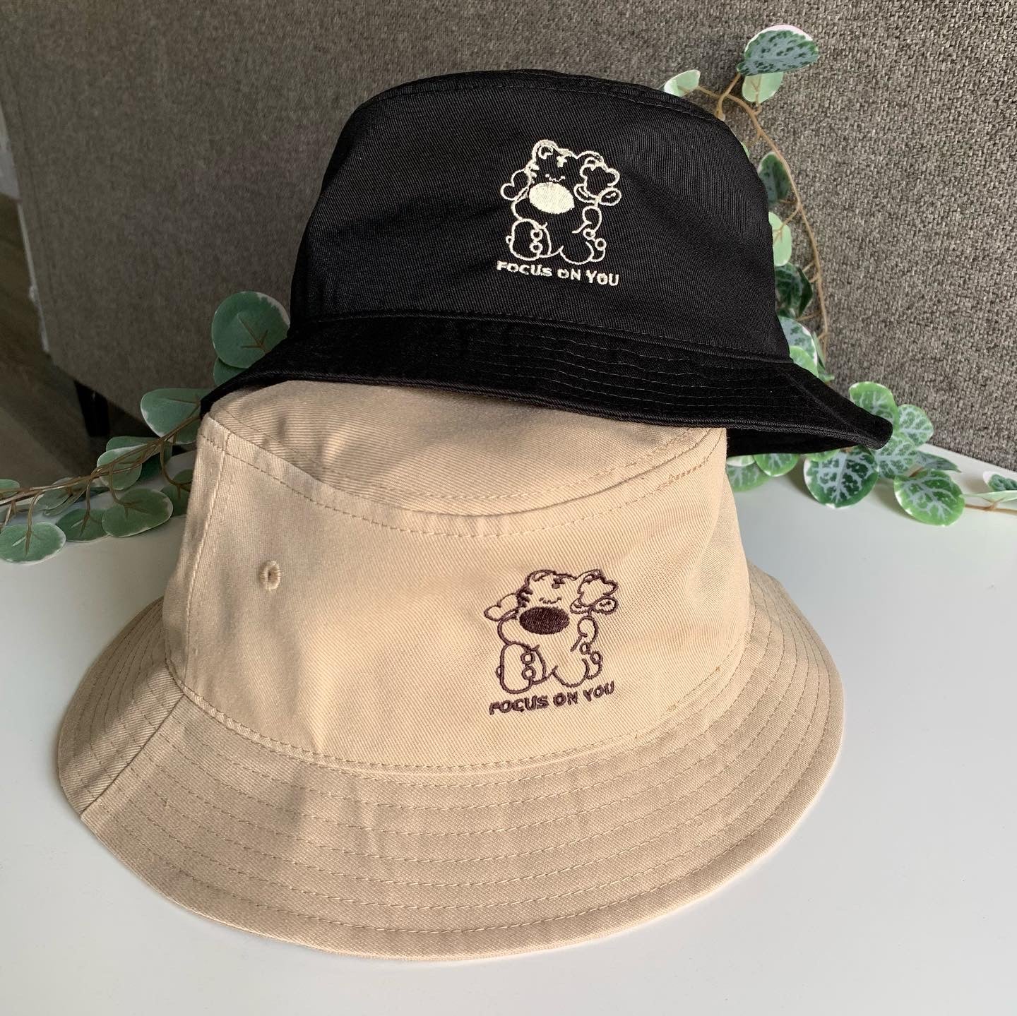 Focus On You Embroidered Bucket Hat