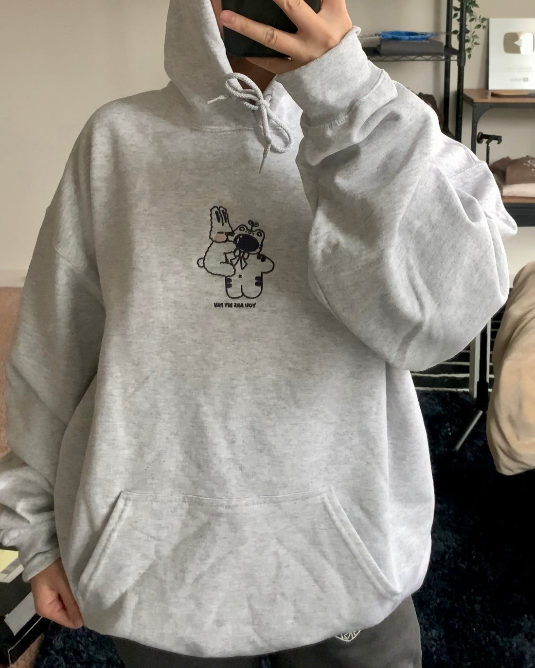 You Are My Fav Embroidered Hoodie
